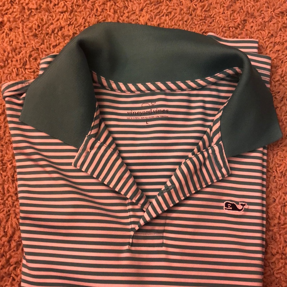 Boys Vineyard Vines Collared Athletic Shirt L